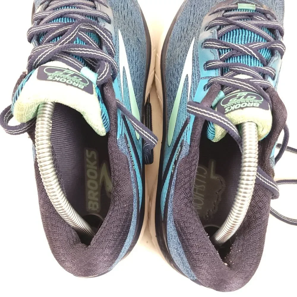 Brooks Adrenaline GTS 18 Blue Teal Mint Athletic Sneakers running Shoes Size 9.5 - Picture 6 of 8